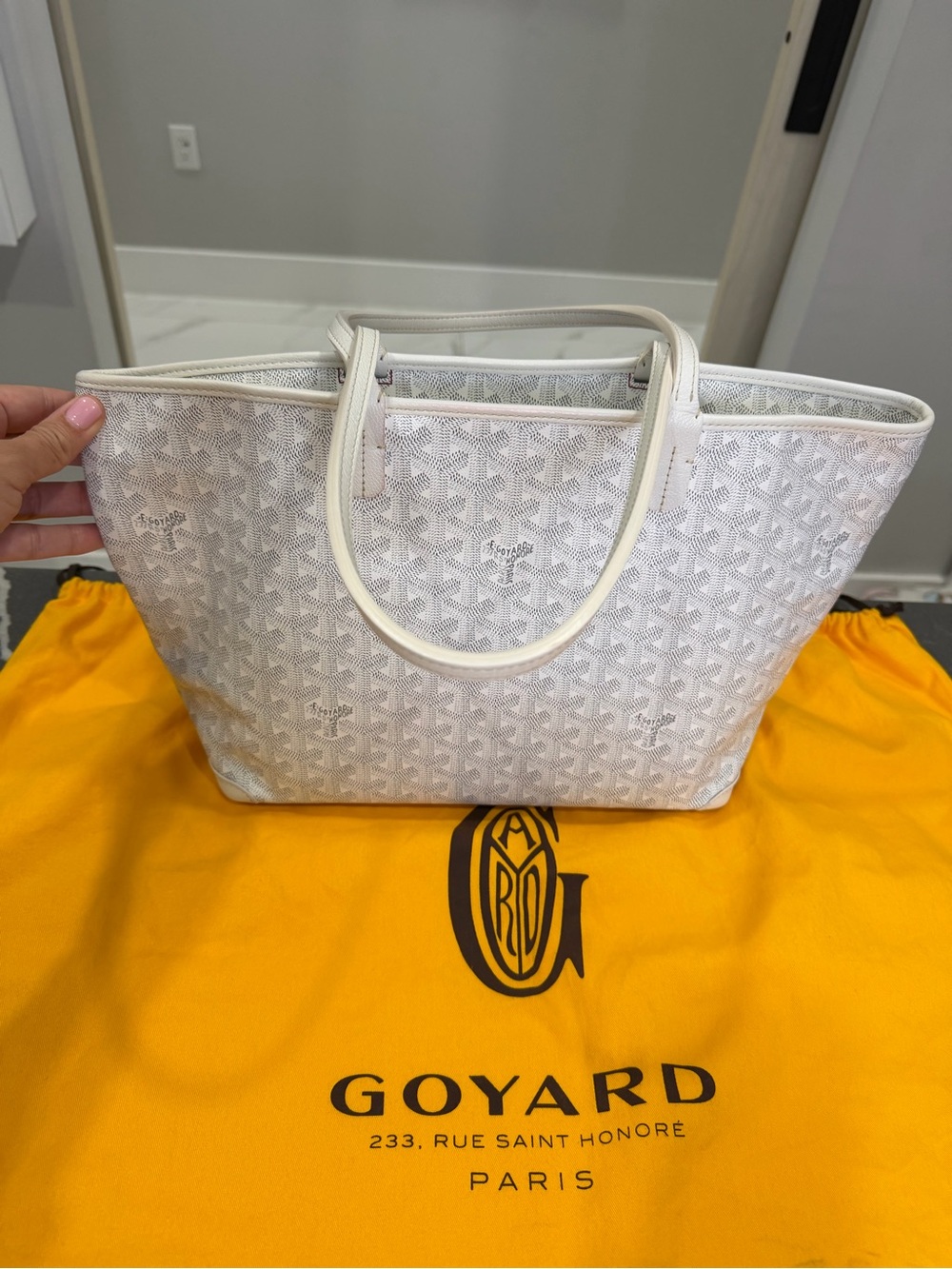 Goyard White St. Louis PM